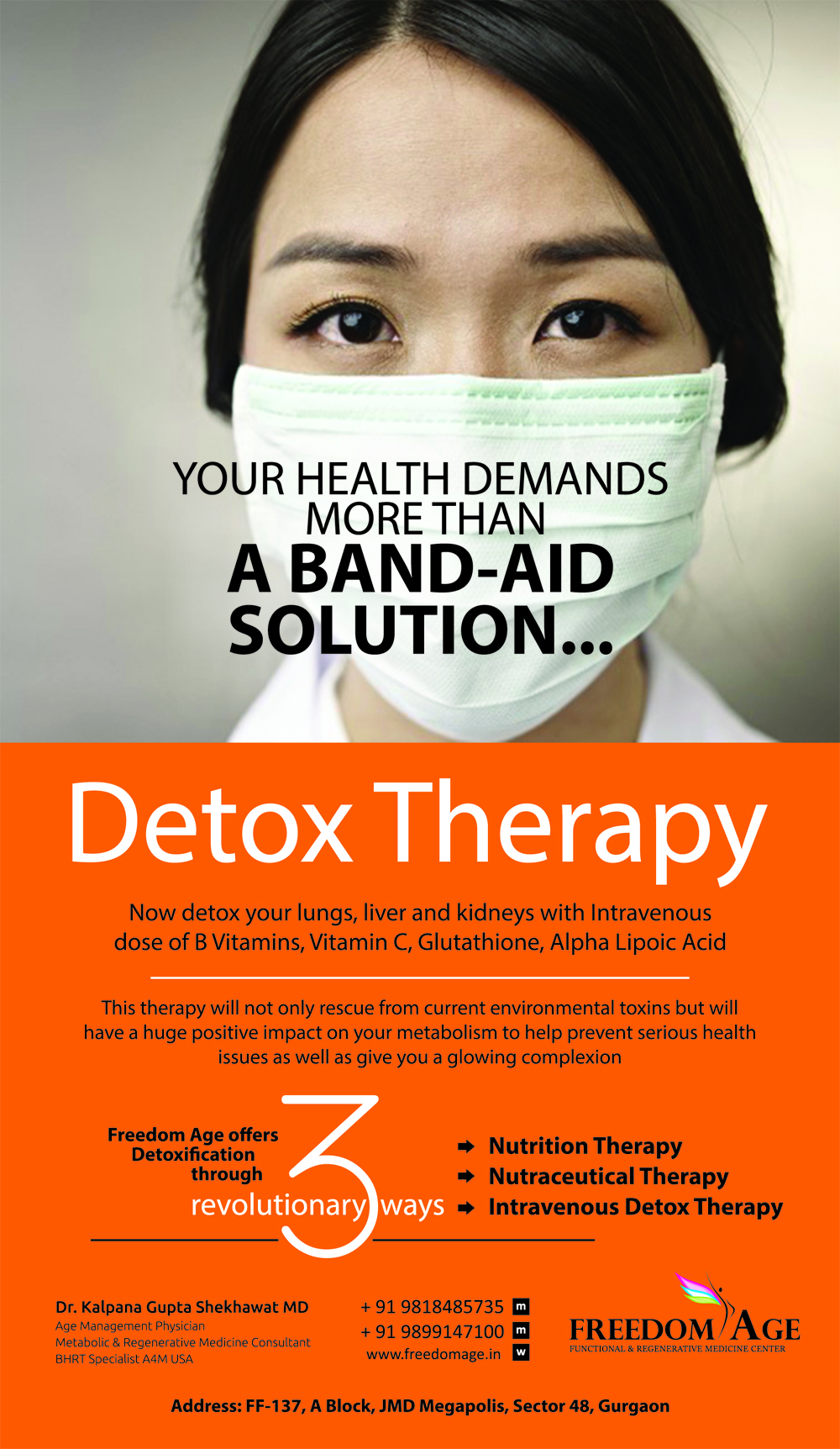 Freedom Age : Nutrition Therapy, Detox Therapy Clinic in Gurgaon