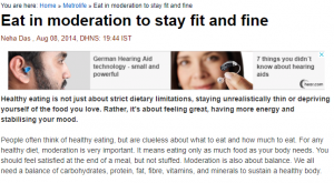 Eat in moderation to stay fit and fine : Dr Kalpana Gupta Shekhawat