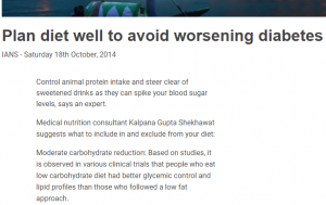 Plan Diet well to avoid worsening diabetes - Freedom Age